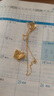 中銀億金花絲蝴蝶黃金項鏈女古法足金吊墜掛墜生日中秋節禮物送女友老婆 古法花絲蝴蝶吊墜+足金鏈-活動(dòng)款【金重約5.2g】 曬單實(shí)拍圖
