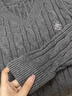 森馬（Semir）森柔毛衫|毛衣女刺繡V領(lǐng)顯瘦寬松2024絞花上衣復古風(fēng)109724107014 曬單實(shí)拍圖
