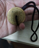 銅師傅《山鬼花錢》木紋金工藝 紫銅黃銅白銅吊墜工藝品掛件 黃銅版 曬單實拍圖