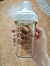 HEGEN海格恩奶瓶PPSU防脹氣防嗆仿母乳原裝進(jìn)口白色240ml新生兒3-6個月 曬單實拍圖