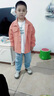 G.duck小黃鴨童裝男童秋裝套裝帥氣兒童牛仔套裝春秋季中大童襯衫休閑裝 桔紅色襯衫+褲子 110 建議3-4歲【100-110cm】 曬單實(shí)拍圖