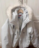 F426【趙露思許妍同款】90絨加厚大毛領(lǐng)工裝派克連帽羽絨服 白灰色 M 曬單實(shí)拍圖