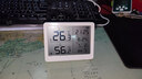 得力（deli）室內溫濕度表 LCD\電子溫濕度計老人兒童禮物生日禮品帶鬧鐘功能 嬰兒房辦公用品 白色LE502-WH 曬單實(shí)拍圖
