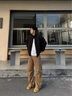 OEMG  美式飛行員外套男士春秋季新款短工裝潮牌上衣立領(lǐng)高級感夾克裝 黑色 XL [建議110-130斤] 曬單實(shí)拍圖