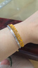 周六福碎冰星河黃金手鐲女手鏈鐲生日禮物計價(jià)A1016136 約8.41g新年禮物 曬單實(shí)拍圖