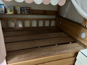 子薇全實(shí)木上下床雙層床兒童床高低床小戶(hù)型兩層木床楸木子母床上下鋪 梯柜款+書(shū)架+雙抽【10*10床腿】 1500mm*2000mm 曬單實(shí)拍圖