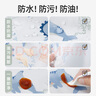 貝肽斯兒童罩衣一體式餐椅防濺衣寶寶吃飯防臟圍兜 海之微笑75×38cm 曬單實(shí)拍圖