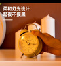 得力（deli）兒童節(jié)禮物迷你夜光鬧鐘家庭臥室床頭鐘兒童學(xué)生專用起床神器開學(xué)必備黃色9024開學(xué)禮物開學(xué)季 曬單實(shí)拍圖