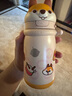 babycare兒童保溫杯小松鼠嬰兒寶寶學(xué)飲杯不銹鋼吸管水杯壺學(xué)生上學(xué)450ml 曬單實(shí)拍圖