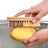 SP SAUCE日本廚房洗菜刷子蔬果刷黃瓜洗水果土豆清潔刷胡蘿卜刷 清洗刷 劍麻椰棕蔬菜刷 曬單實(shí)拍圖