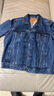 Levi's李維斯情侶同款美式經(jīng)典復(fù)古休閑時尚潮牌修身牛仔夾克外套 中藍色 XL 曬單實拍圖