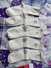 貓人【100%純棉】女士襪子女卡通刺繡點(diǎn)子紗芭蕾風(fēng)中筒襪5雙25年新品 曬單實(shí)拍圖