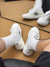 卡賓帆布鞋男鞋夏季透氣百搭小白鞋男士運動休閑鞋新品低幫鞋子男潮鞋 米白 41 曬單實拍圖