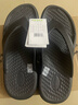 CROCS卡駱馳舒樂(lè )人字拖輕便舒適百搭|211101 黑色-001 44 (280mm) 曬單實(shí)拍圖