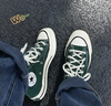 匡威（Converse）官方 1970S巴恩風(fēng)穿搭運動(dòng)帆布鞋叢林綠綠色168508C 綠/168508C 41 曬單實(shí)拍圖