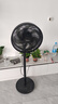美的（Midea）【品質(zhì)推薦】七葉輕音柔風(fēng)電風(fēng)扇/家用省電落地扇/臺(tái)式電扇/廣角搖頭節(jié)能宿舍大風(fēng)量節(jié)能小型風(fēng)扇 黑色經(jīng)典款 曬單實(shí)拍圖