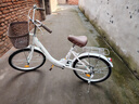 鳳凰牌鳳凰自行車(chē)女通勤輕便普通18/20/22寸學(xué)生成人單車(chē)代步車(chē)淑女腳踏 珍珠白 22英寸 曬單實(shí)拍圖