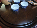 典躍整塊烏檀木茶盤(pán)家用排水式圓形茶臺高檔辦公室泡茶小型干泡托盤(pán)臺 烏檀木圓滿(mǎn)35_35_4.5CM【排水款】 曬單實(shí)拍圖