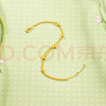 周六福夢(mèng)蝶足金999黃金手鏈女生日禮物A0713018 約2.77g 禮盒版 曬單實(shí)拍圖