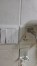 施耐德電氣 10A四孔插座 86型雙聯(lián)二極帶保護門(mén)電源插座面板 睿意系列 白色 曬單實(shí)拍圖