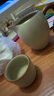 京東京造 旅行茶具 便攜旅行茶具茶杯戶(hù)外茶具整套黑陶舟山 一壺四杯 曬單實(shí)拍圖
