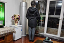 BESNOS意大利品牌派克服女水貂毛內膽可拆卸皮草外套整貂尼克服大衣 藏青色 XL 曬單實(shí)拍圖