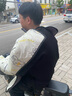 夢(mèng)多福 電動(dòng)車擋風(fēng)被秋冬季加厚加絨親子防風(fēng)被摩托車罩護(hù)膝防水擋風(fēng)衣 米色加厚絨丨加寬側(cè)翼+護(hù)脖+護(hù)肩 曬單實(shí)拍圖