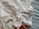 貝瑞加（Babyprints）嬰兒半背衣2件裝長(zhǎng)袖純棉寶寶上衣護(hù)肚和尚服家居內(nèi)衣 兔子黃點(diǎn)52 曬單實(shí)拍圖