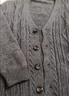 恒源祥秋冬季翻領(lǐng)休閑青果領(lǐng)純色開(kāi)衫毛衣男士韓版加厚針織衫外套 深灰色 XL -148-158斤左右 曬單實(shí)拍圖