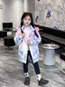 G.DUCKKIDS兒童羽絨服女童中長(zhǎng)款2024新款洋氣免洗小童加厚白鴨絨女寶寶外套 愛莎漸變粉 免洗 130 cm 尺碼偏大，輕勿貪大 曬單實(shí)拍圖
