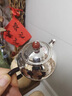 花桓銀壺999純銀高檔茶壺功夫茶具泡茶壺純手工錘紋復古茶具送長(cháng)輩 中號 93±3g 約180ml 曬單實(shí)拍圖