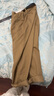 無(wú)印良品（MUJI）女式粗細不均棉線(xiàn)絲光斜紋抽褶寬版褲褲子25年秋季休閑褲女裝 深米色 M （160/66A） 曬單實(shí)拍圖