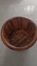 川柏香實(shí)木泡腳桶木桶洗腳盆木桶家用足浴桶泡腳木質(zhì)香柏木碳化木制腳盆 30cm 【碳化無(wú)蓋】+艾草30包 曬單實(shí)拍圖