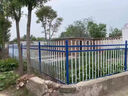 安筑福鋅鋼圍墻護欄庭院廠(chǎng)區藍白圍墻圍欄小區安全防護柵欄室外鐵藝欄桿 圍墻護欄定制 曬單實(shí)拍圖