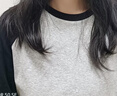 班尼路（Baleno）修身撞色長袖T恤女2025春秋季新款時尚潮流親膚舒適透氣百搭上衣 曬單實拍圖
