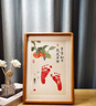 喜蝴蝶寶寶周歲手足印滿(mǎn)月紀念儀式感百天新生嬰兒一歲一禮腳印相框留戀 【自寫(xiě)姓名】A4歲歲歡愉年年勝意 曬單實(shí)拍圖