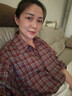 安可拉紅色格子磨毛襯衫春秋新款復古百搭寬松疊穿長(cháng)袖上衣女 安可拉紅 均碼 曬單實(shí)拍圖