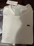 LACOSTE法國鱷魚(yú)女裝純色簡(jiǎn)約休閑直筒修身圓領(lǐng)短袖T恤|TF7218 001/白色 2XL 44/175 曬單實(shí)拍圖