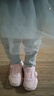 妙優(yōu)童新款女童運動(dòng)鞋男童防滑軟底四季跑步鞋雙網(wǎng)透氣耐磨老爹鞋 粉色 雙網(wǎng)（尺碼偏?。?16.5 （26碼） 內長(cháng)16.5CM 曬單實(shí)拍圖
