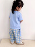 迪士尼寶寶女童套裝短袖夏季2025新款T恤洋氣韓版女孩兒童套裝格子兩件套 蝴蝶結(jié)套裝 140 建議130-140cm5-6歲 曬單實拍圖