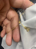 京東京造足金葫蘆鉆石吊墜+18K金項(xiàng)鏈 葫蘆黃金生日禮物送女友老婆 1g 曬單實(shí)拍圖