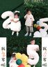 G.DUCKKIDS小黃鴨周歲禮服女寶寶連衣裙抓周嬰兒裙子兒童公主裙女孩生日禮物 蛋糕裙加頭紗 80 尺碼6-12月【75-85cm】 曬單實(shí)拍圖