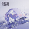 李寧（LI-NING）泳帽男女長發(fā)防水PU涂層游泳帽時尚護耳不勒頭印花泳帽6611紫 曬單實拍圖
