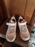 特步兒童跑鞋秋季男女童中大童魔術(shù)貼設計透氣網(wǎng)布柔軟舒適百搭運動(dòng)鞋 水粉色/帆白 【9556革面款】 34 碼 曬單實(shí)拍圖