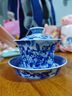七丞堂七丞堂青花百子圖馬蹄蓋碗茶杯單個(gè)家用不燙手陶瓷泡茶碗功夫茶具 七丞堂【百子馬蹄蓋碗】簡(jiǎn)裝 曬單實(shí)拍圖