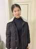 雪中飛羽絨服女短款2025新款翻領(lǐng)時(shí)尚撞色拼接冬季保暖90絨外套黑色XS 曬單實(shí)拍圖