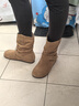 熱風(fēng)女靴子磨砂皮復古短靴2025年冬季新款女士西部靴勃肯堆堆靴 曬單實(shí)拍圖