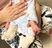 貝瑞加（Babyprints）新生兒連體衣2件裝嬰兒純棉內衣薄款四季爬服柔軟寶寶哈衣 藍52 曬單實(shí)拍圖