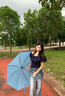 左都（ZUODU）三折全自動(dòng)反向雨傘大號加厚結實(shí)防風(fēng)傘女士專(zhuān)用加固折疊抗暴雨傘 【碎冰藍】全自動(dòng)節節收+反向不濕+加大傘面 曬單實(shí)拍圖