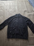 TOMMY HILFIGER【絲羊絨混紡】秋冬男裝商務(wù)休閑青年拉鏈針織開(kāi)衫毛衣外套 藏青色DW5 L （推薦：150-165斤） 曬單實(shí)拍圖